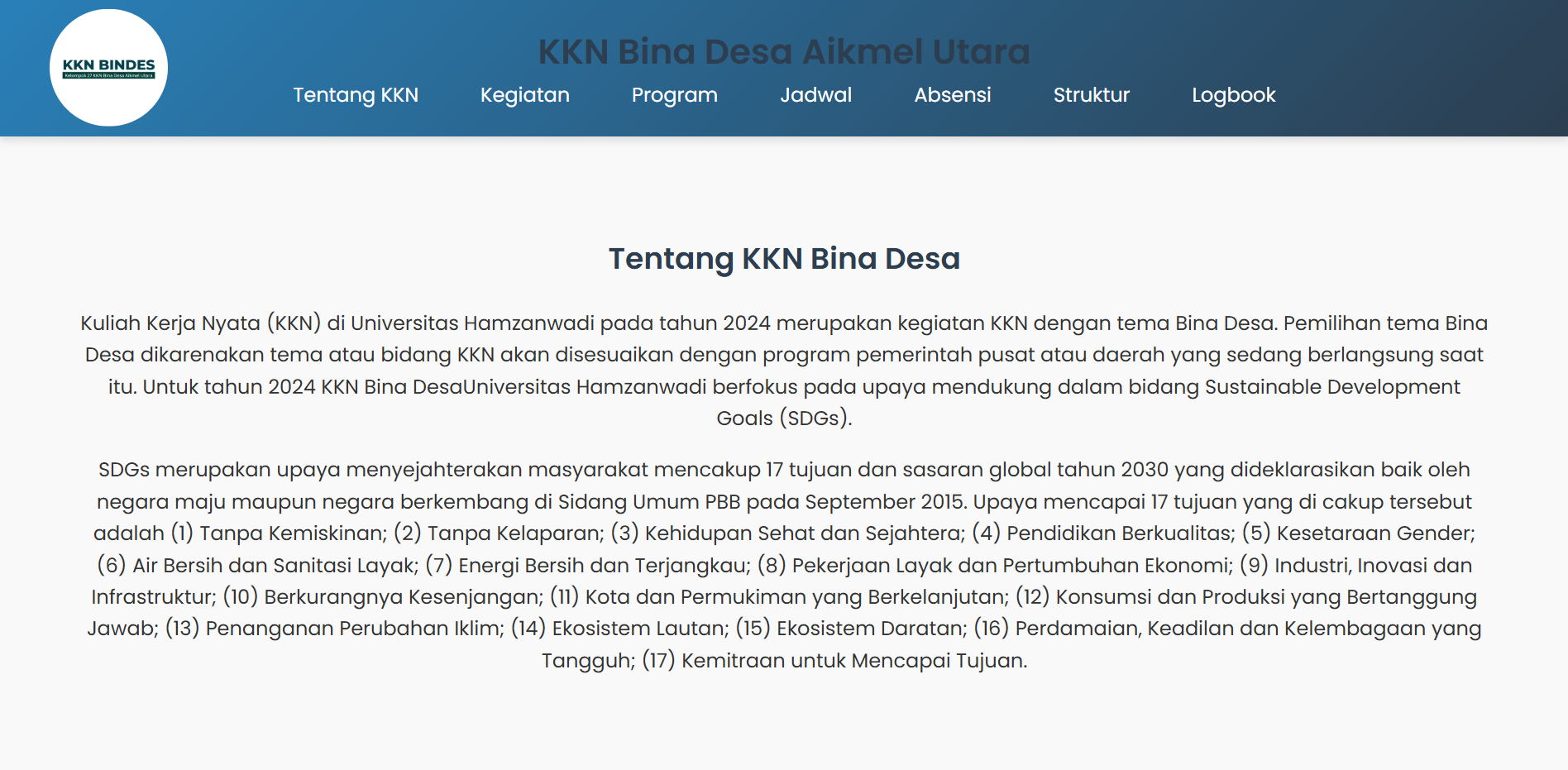 Proyek KKN Web Utara oleh M. Yoga Apriadi